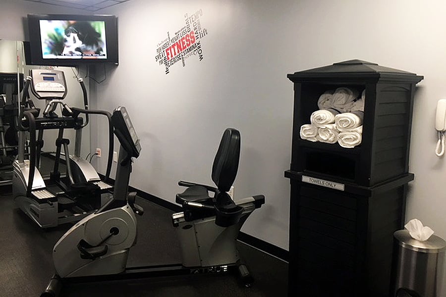 upgraded fitness center