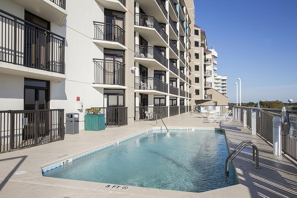 rooftop pool deck